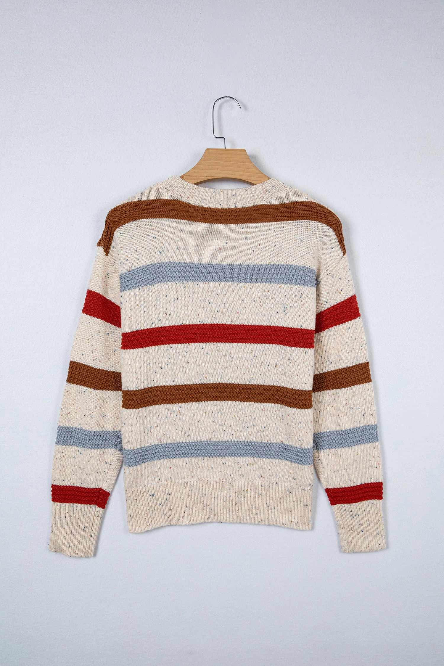 Threaded Pear Women's Vivienne Shoulder Heathered Knit Sweater
