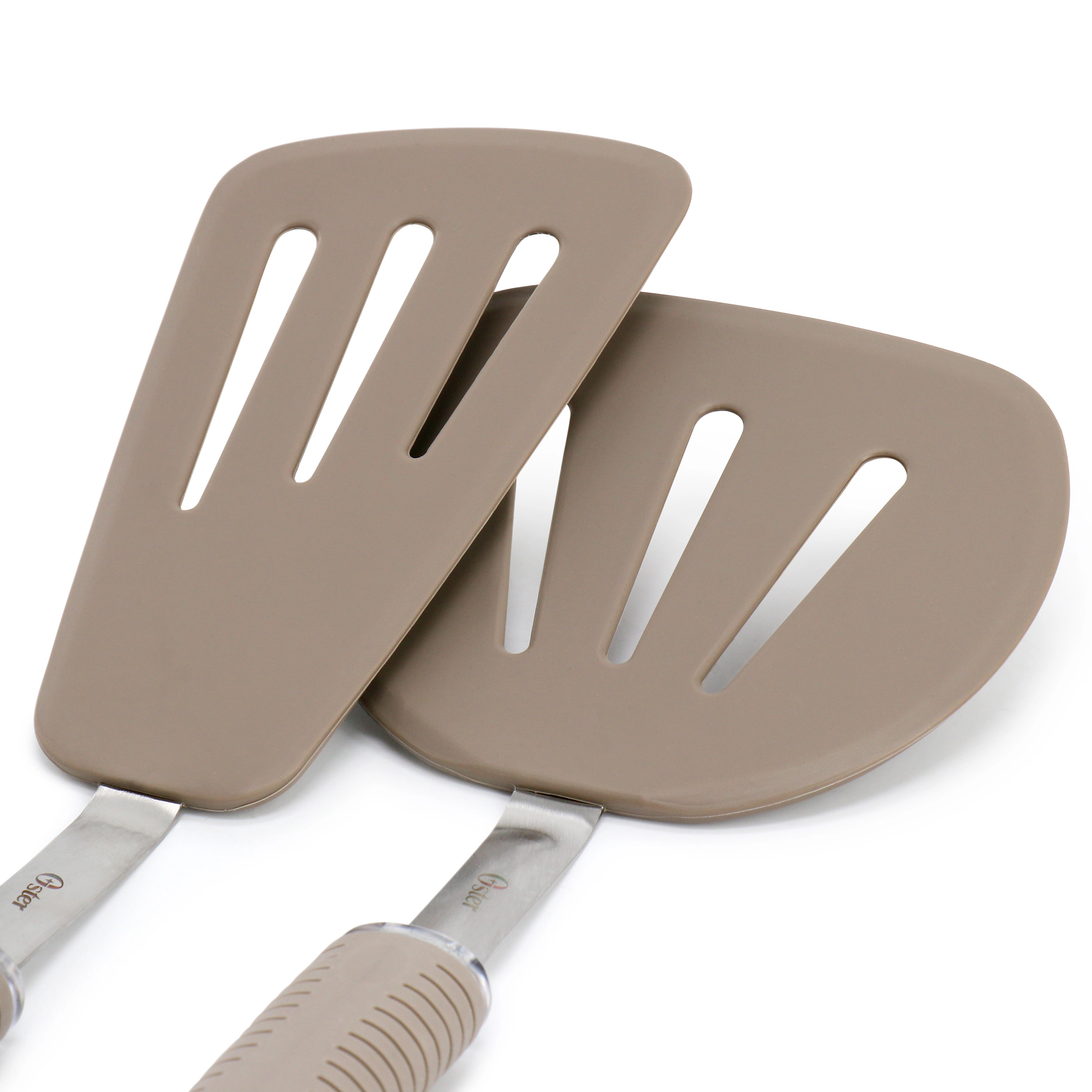 Oster Newcrest 5 Piece Prep and Cook Kitchen Tool Set in Taupe