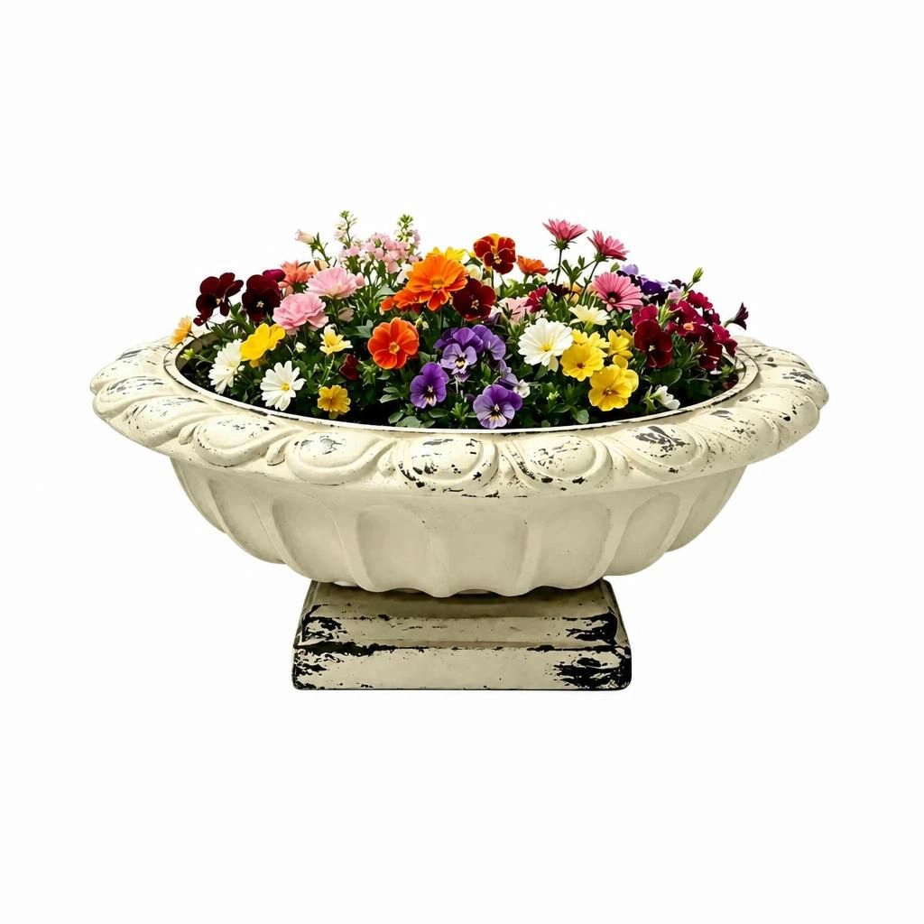WOW PIONEER Large Round Outdoor Planter