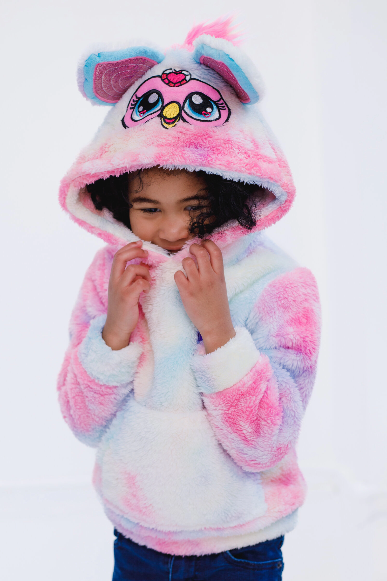 Furby Girls' Cosplay Fleece Hoodie