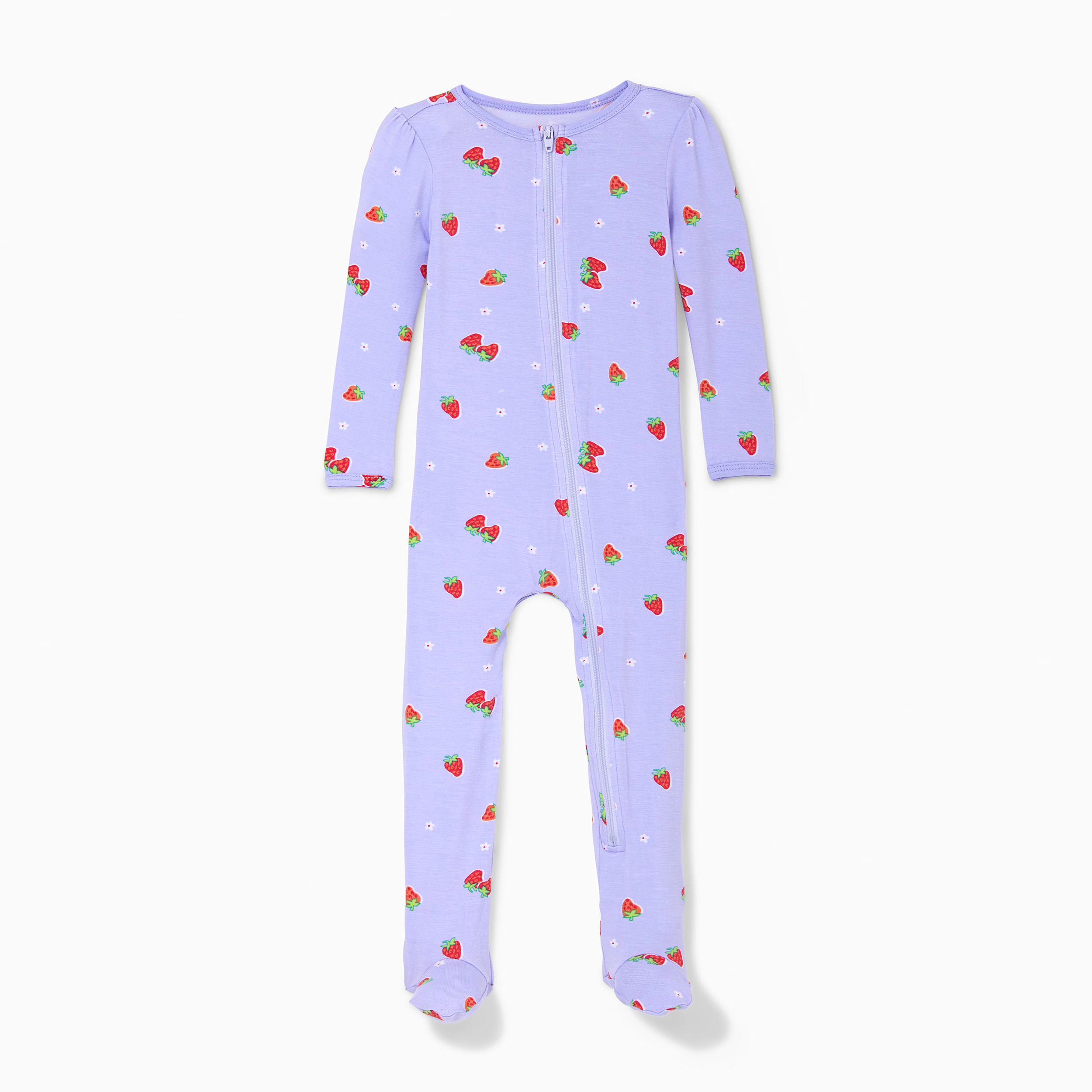 Rockets of Awesome Strawberry Footie For Baby Girl