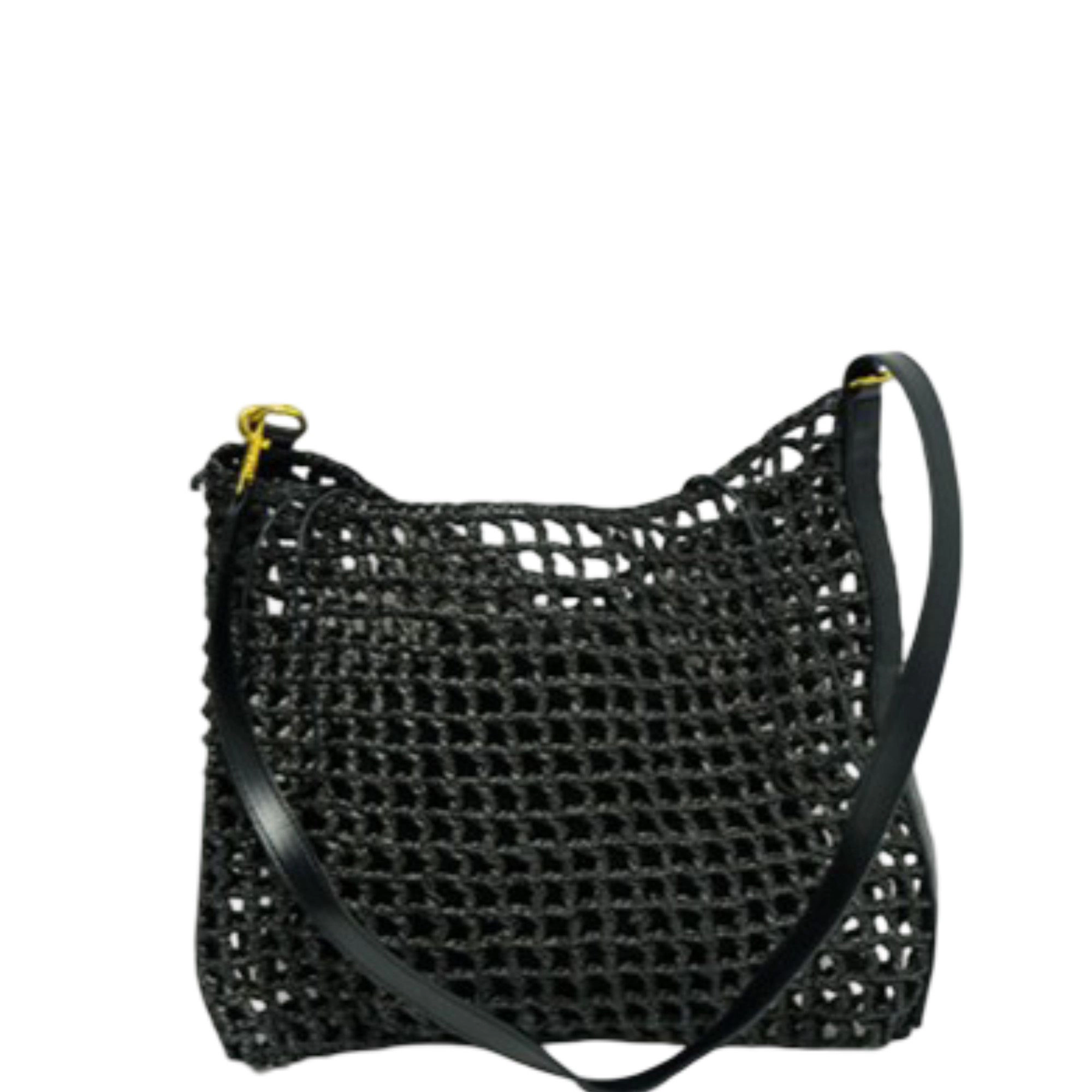 Alilang Women's Handwoven Woven Handbag with Drawstring Interior for Vacation and Beach