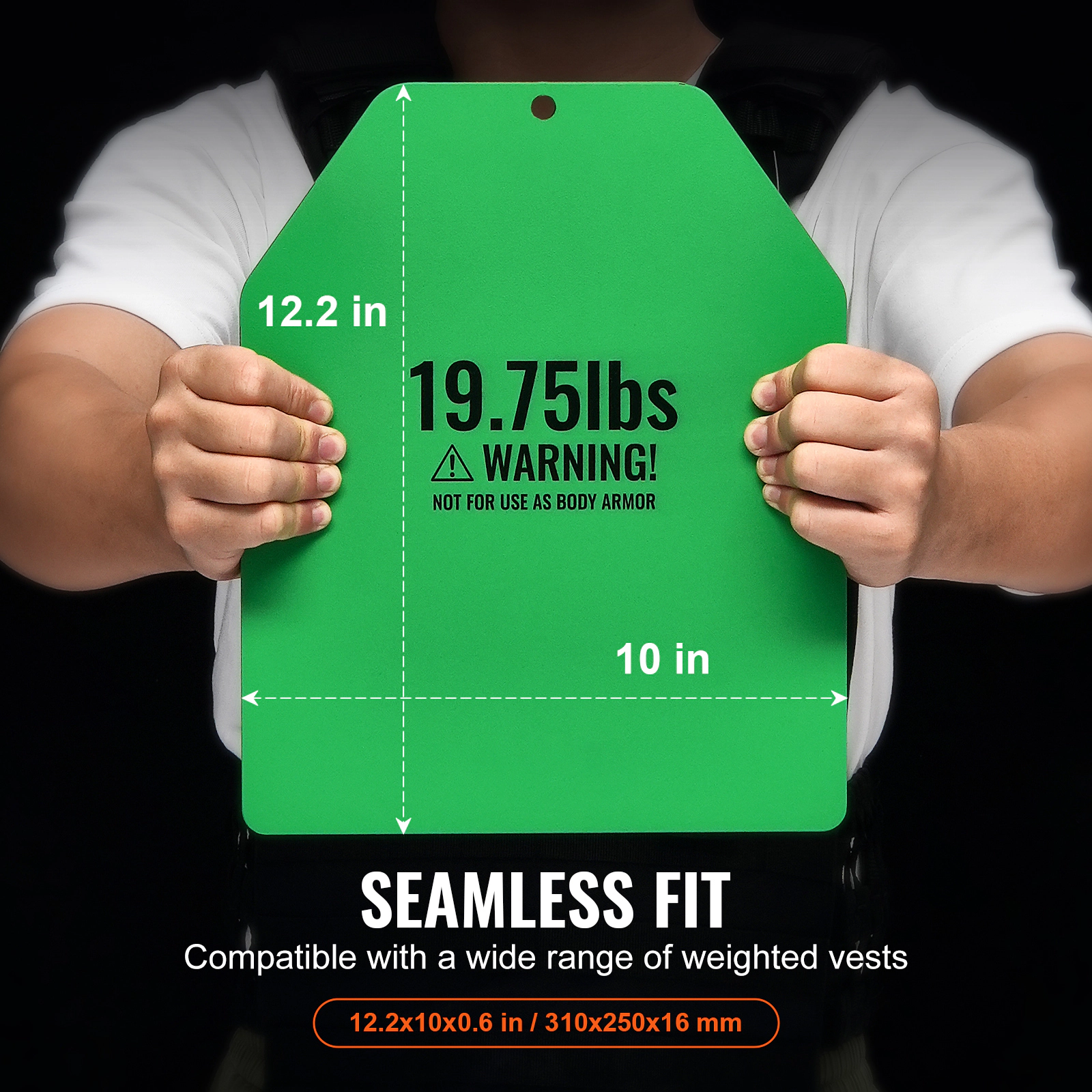 HONGGE Weight Vest Plates Pairs Premium Steel Weighted plates Contoured Ergonomic Fit – WODs Additional Weight for