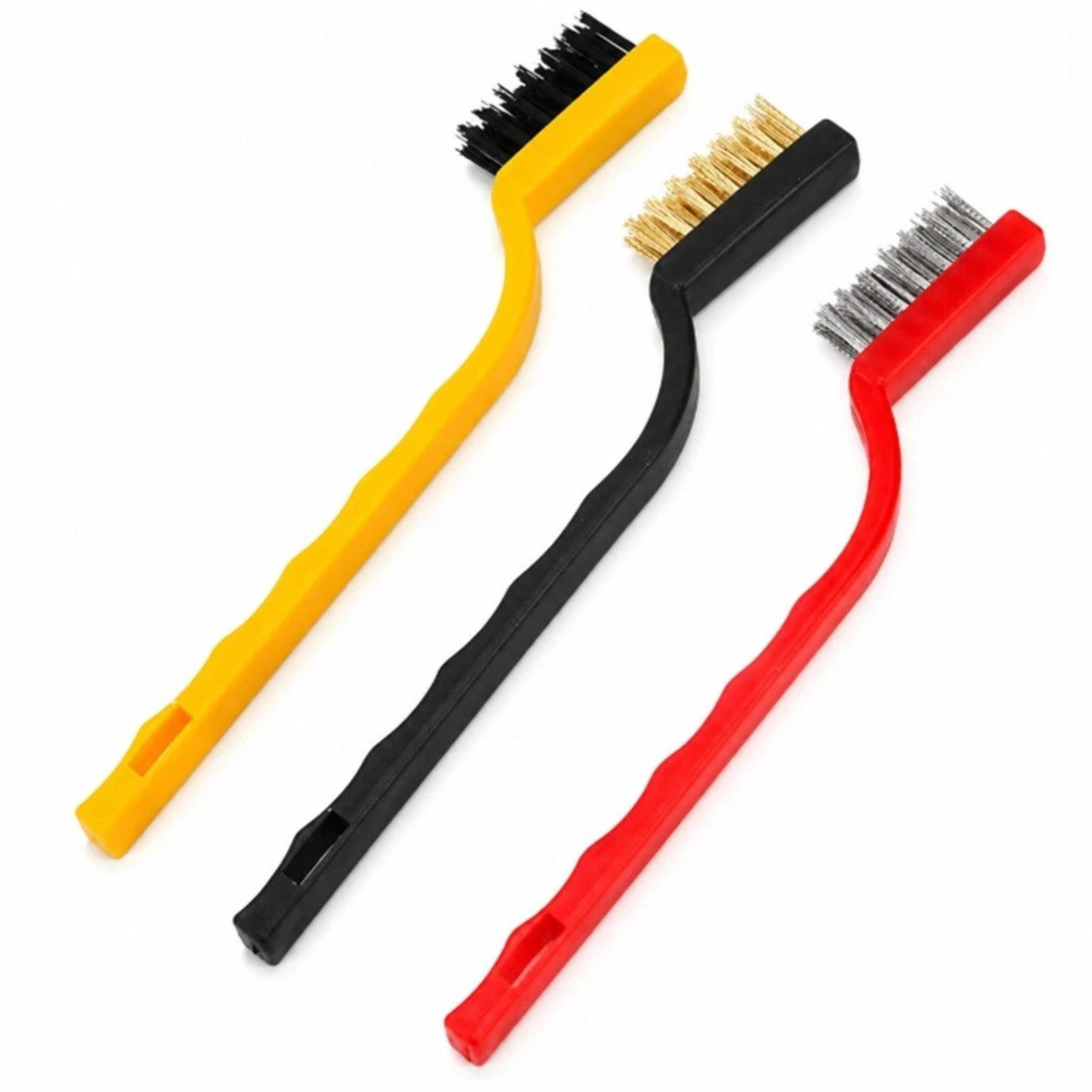 Home Collection Pack of 3 Gas Stove Cleaning Wire Brush Kitchen Scrubbers