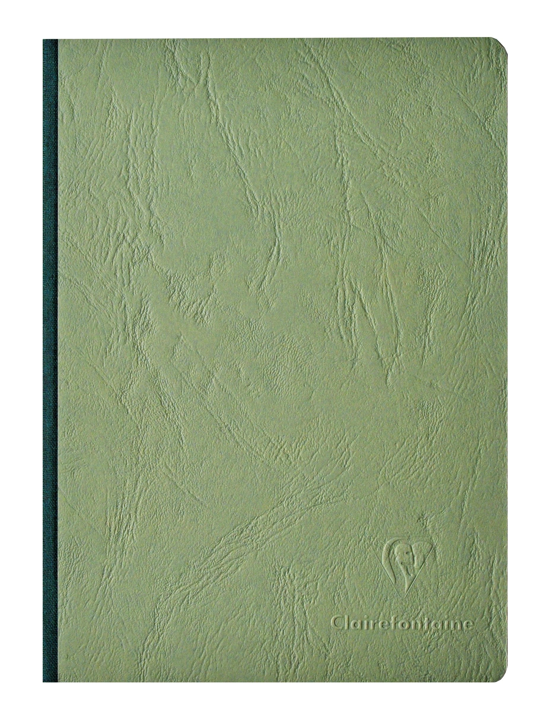 Clairefontaine Clothbound Notebook - 96 Ruled Sheets - 6 x 8¼ - Green