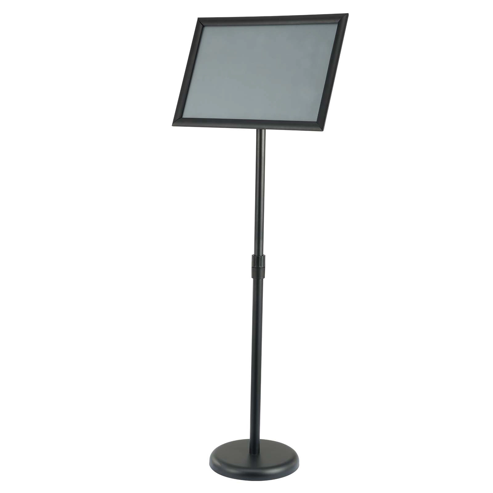 HONGGE Pedestal Sign Holder Vertical and Horizontal Adjustable Poster Stand Heavy-Duty Floor Standing Sign Holder with