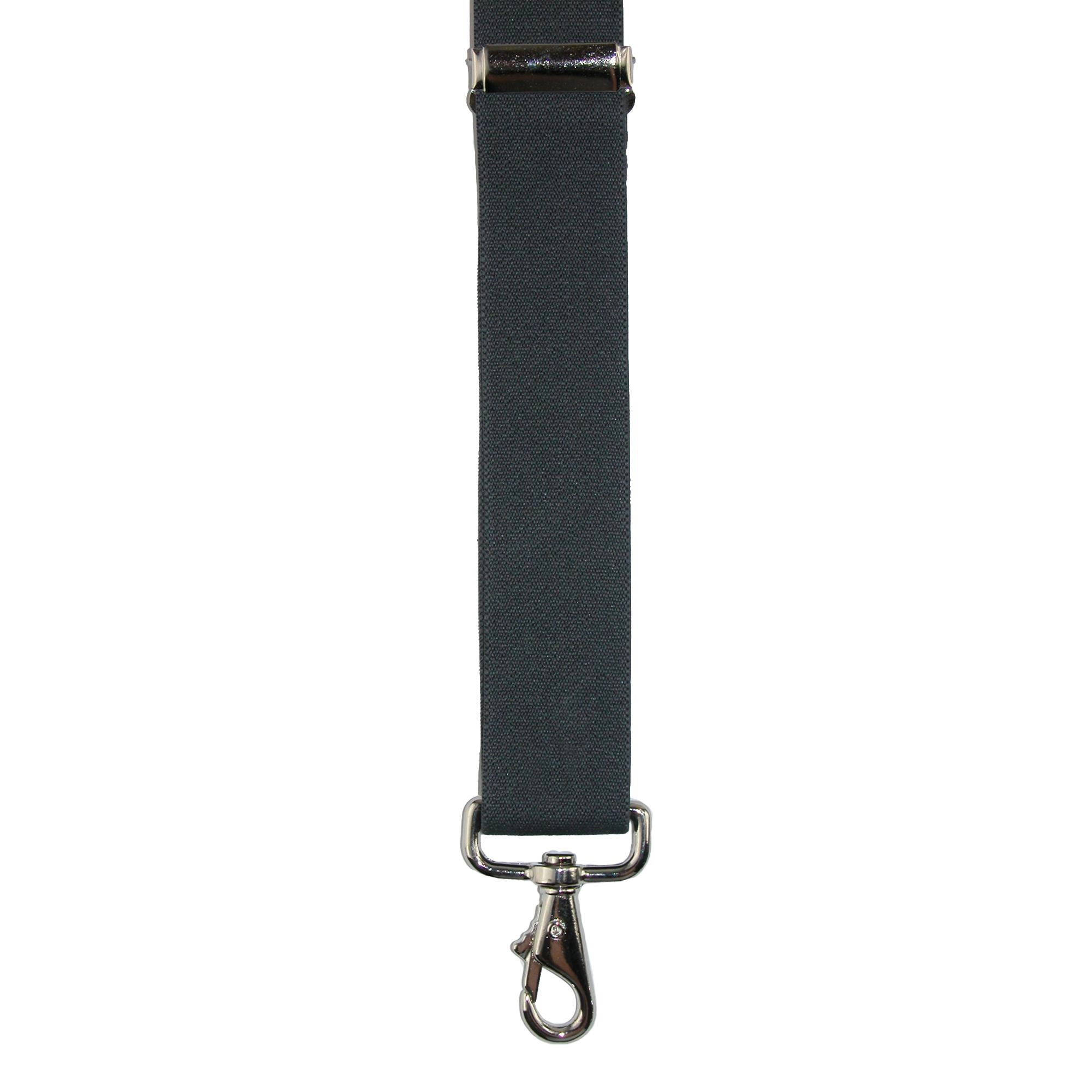 CTM Men's Big & Tall Elastic Solid X-Back Suspender with Swivel Hook Ends