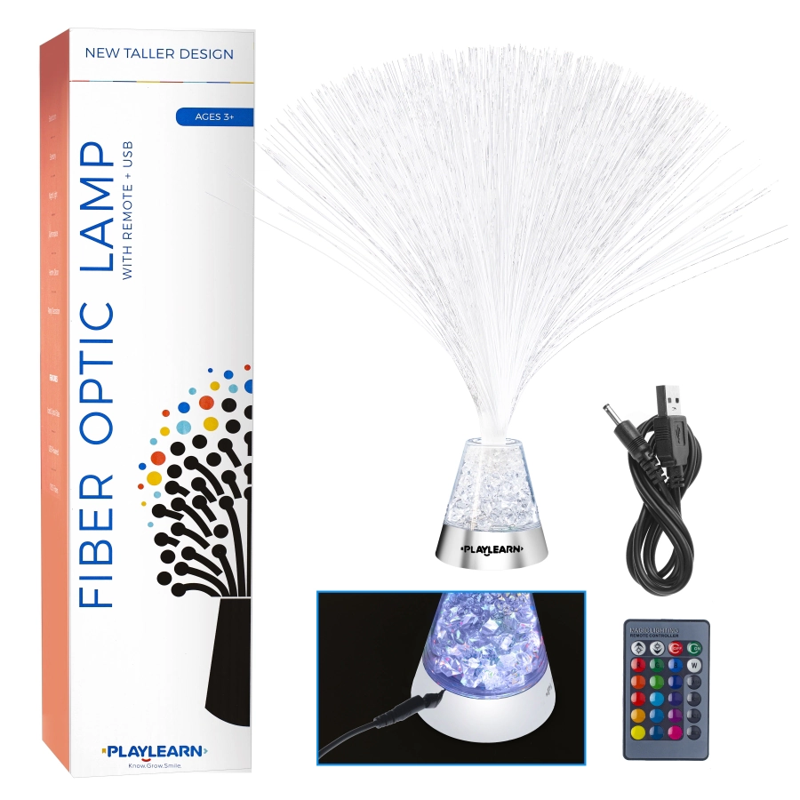 Playlearn Unisex 14" Fiber Optic Lamp with Remote