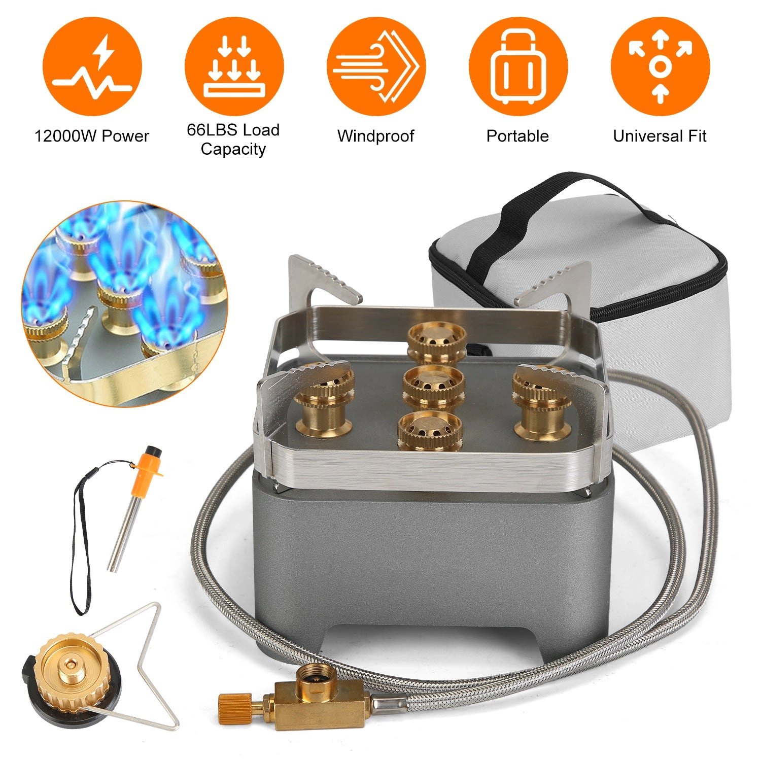GBruno 12000W Windproof Portable Camping Stove