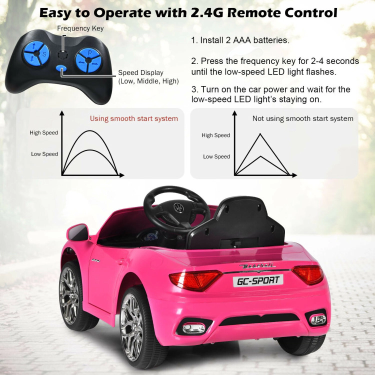 Hivvago 12V Kids Ride-On Car with Remote Control and Lights