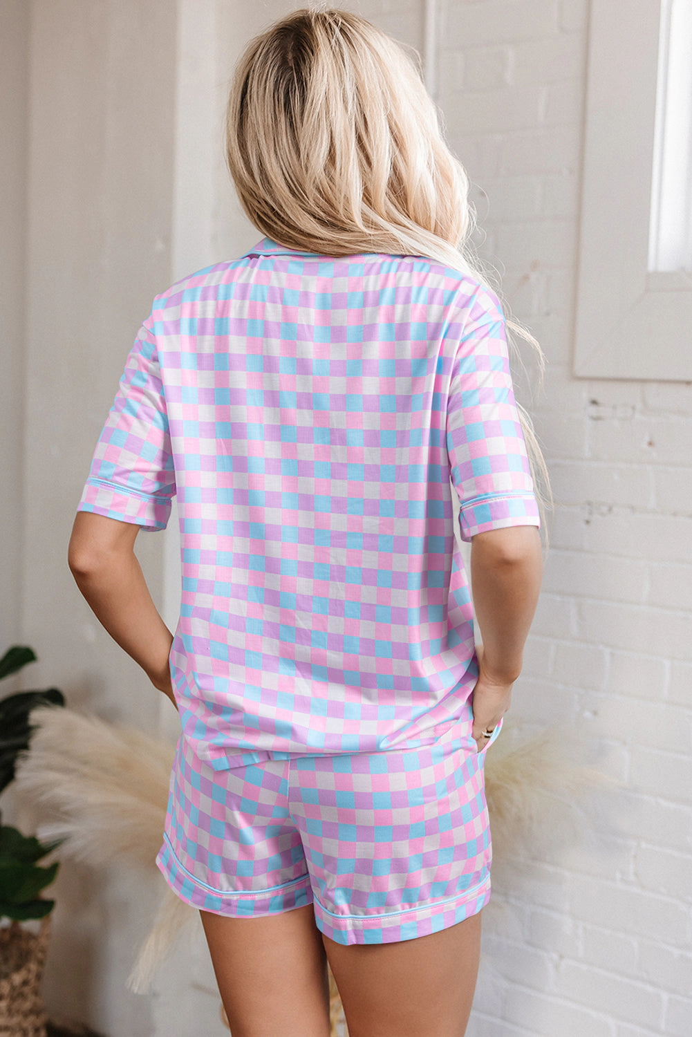 Threaded Pear Women's Miley Short Sleeve Pajamas Set
