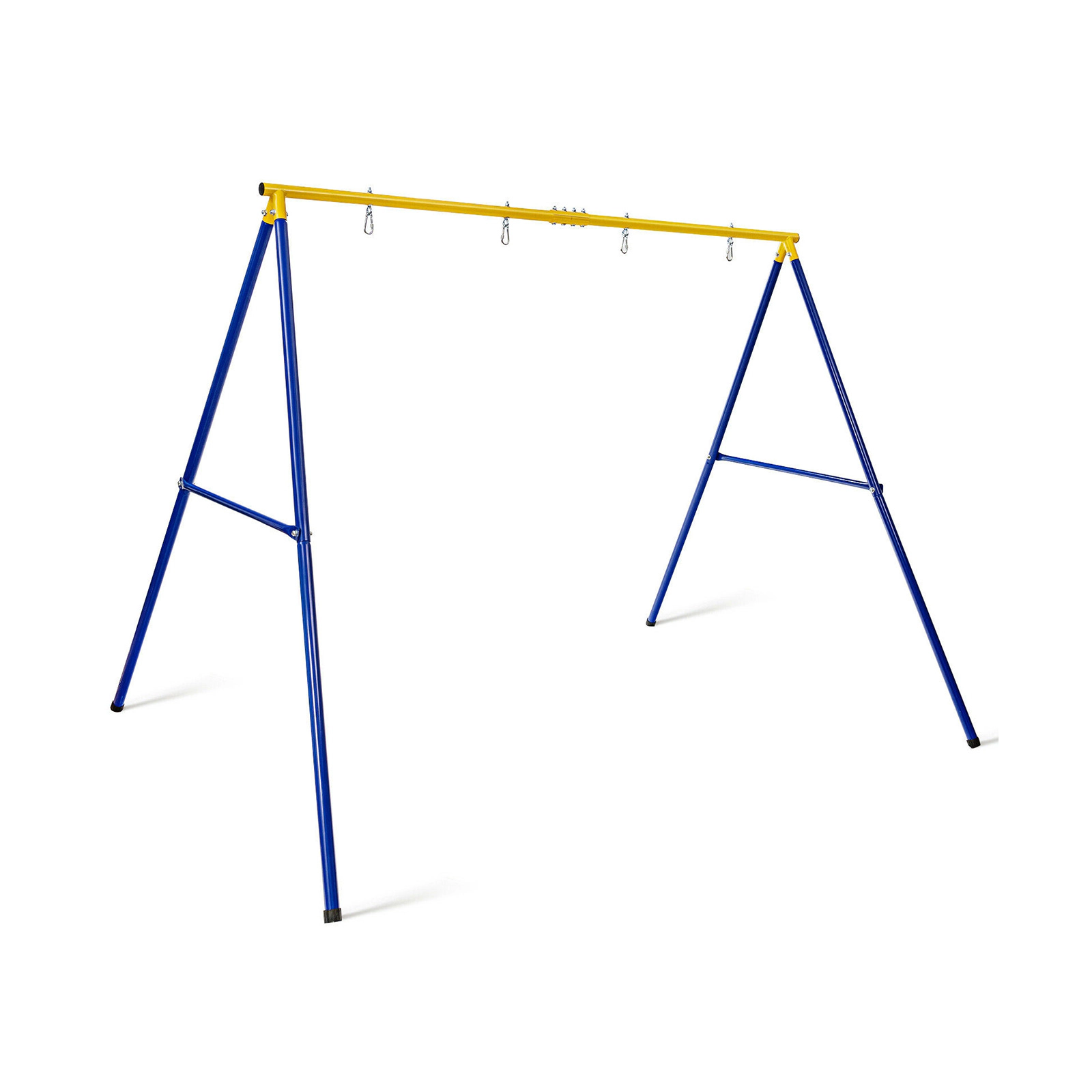 SUGIFT Extra-Large A-Shaped Steel Swing Stand 660-lb Capacity Without Seat Blue Yellow