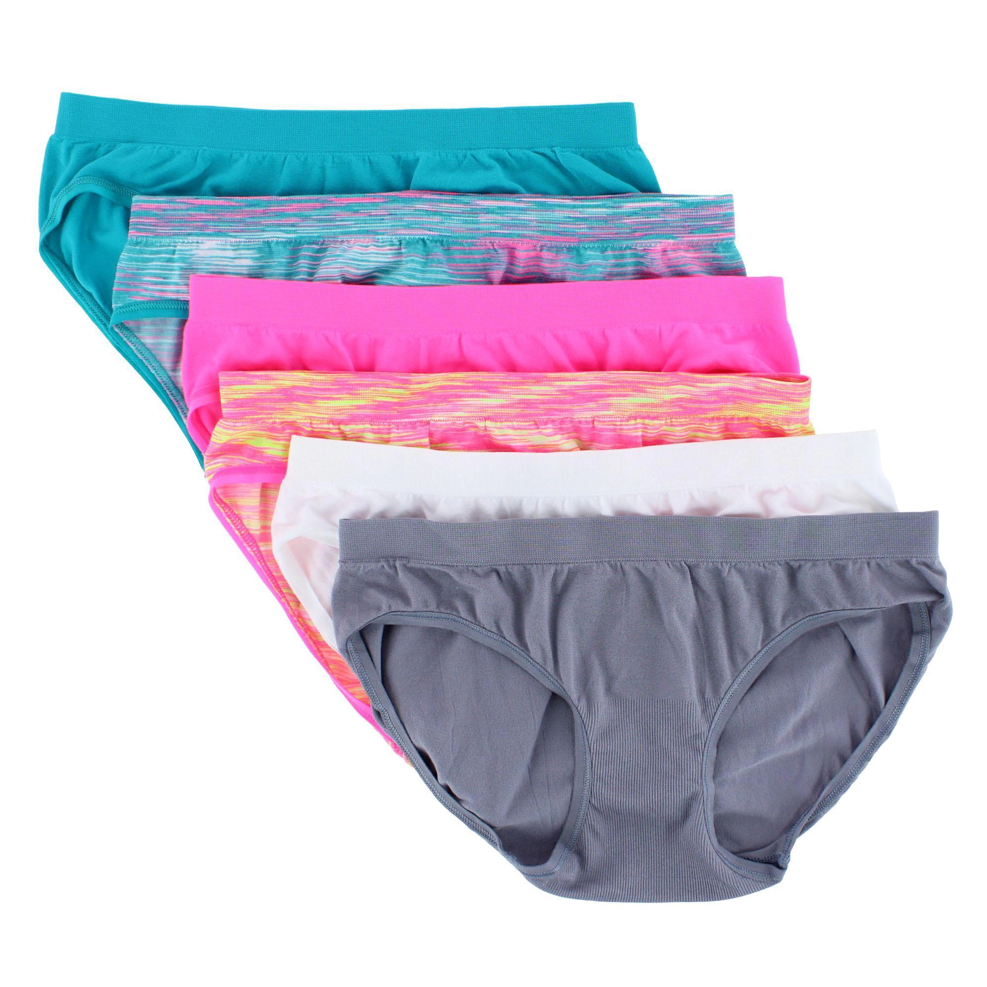 Fruit of the Loom Girl's Assorted Seamless Hipster (6 Pack)