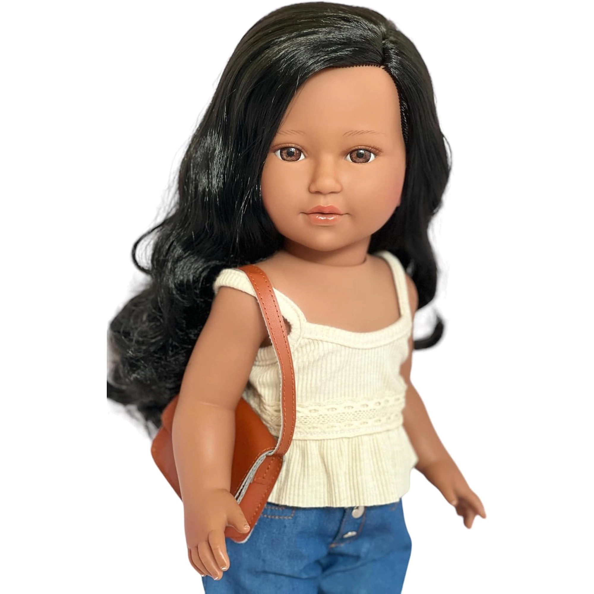 MBD® 18 Inch Doll Clothes- Denim Capri Summer Outfit Fits 18 Inch Kennedy and Friends Dolls