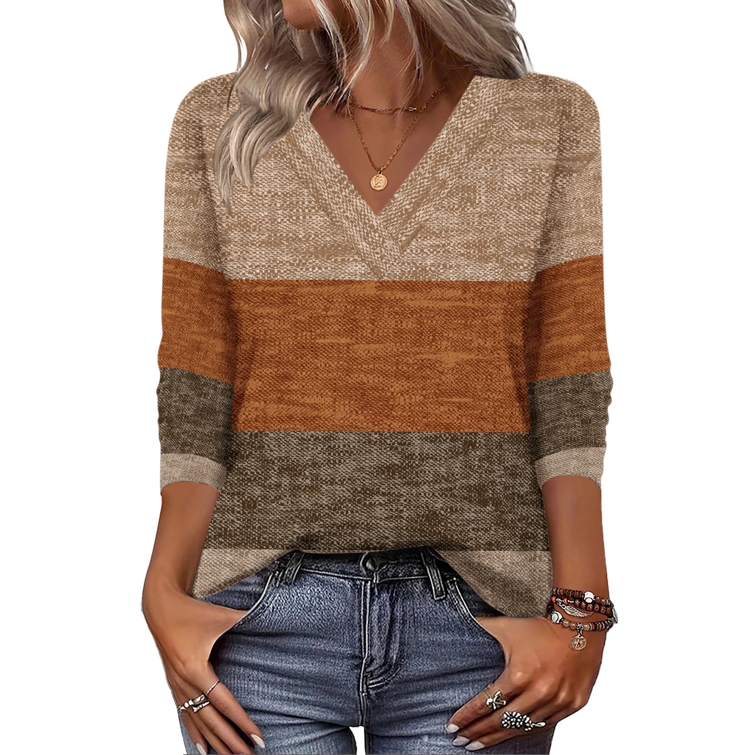 Zeagoo Women Boho V Neck Blouse