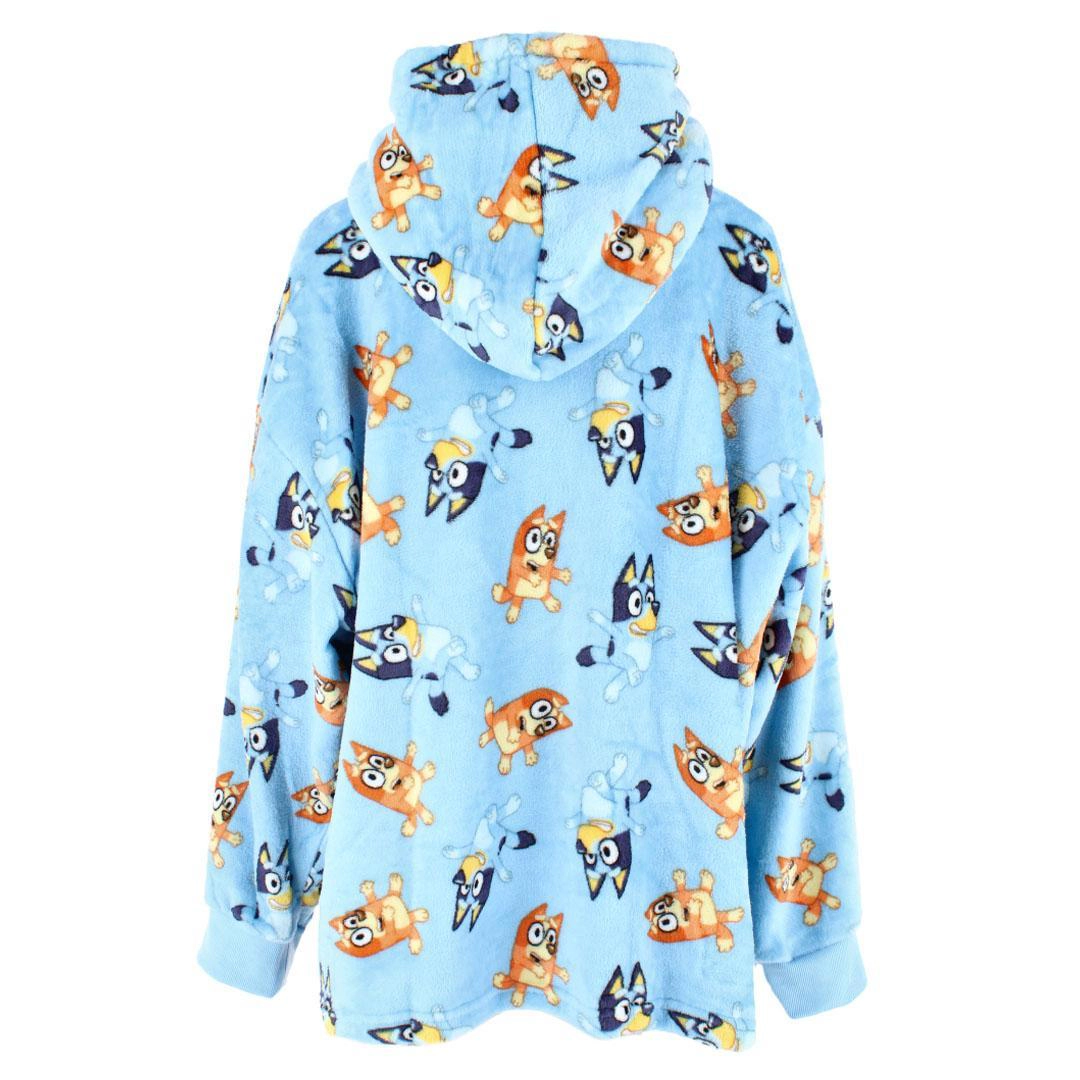 Textiel Trade Kid's Bluey and Bingo Plush Hoodie Blanket