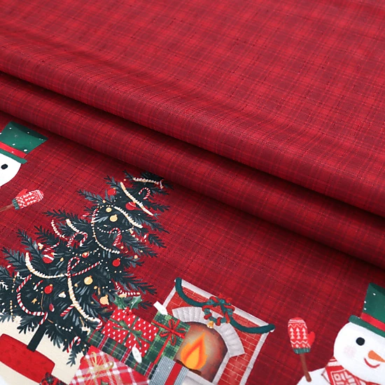 MarCielo 3 Piece Red Christmas Kitchen Curtains – Snowman Holiday Valance & Tiers