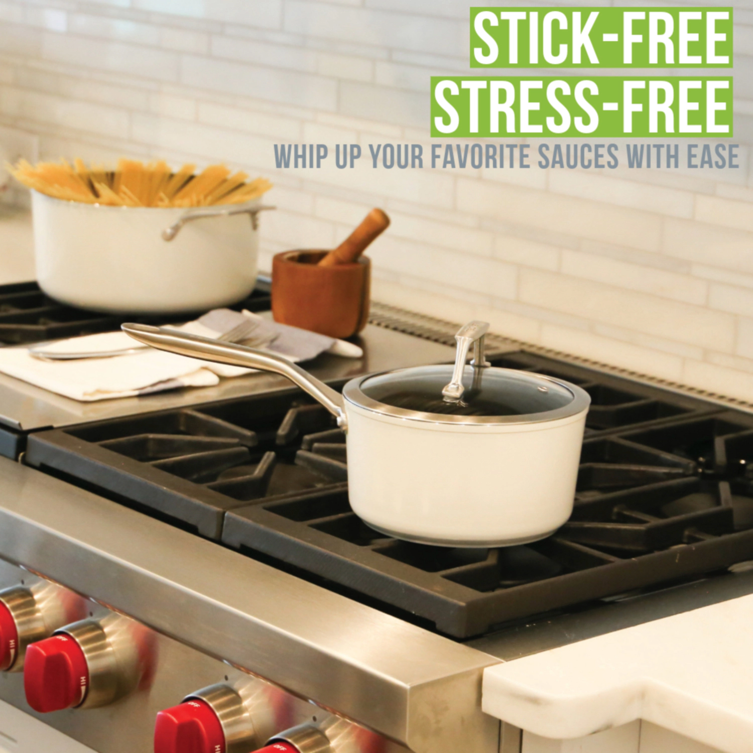 TECHEF - ValenCera - 2 Quart Saucepan with Cover