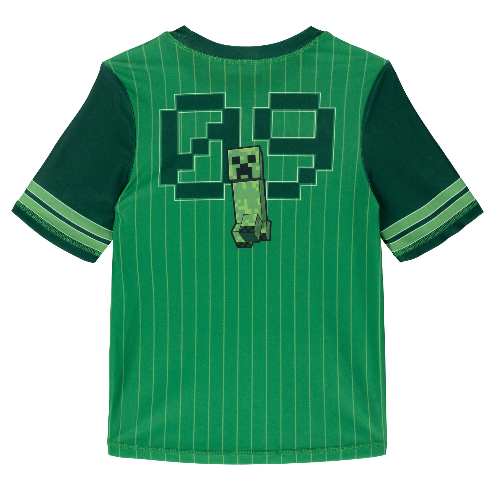Minecraft Boys' Swimwear 2-Piece Rash Guard and Swim Trunks Set