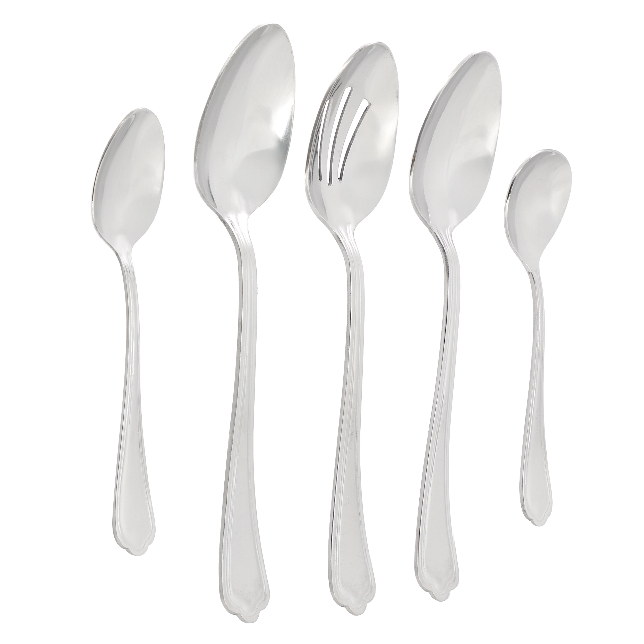 Gibson Home Aberdeen Court 45 Piece Stainless Steel Flatware and Serving Set
