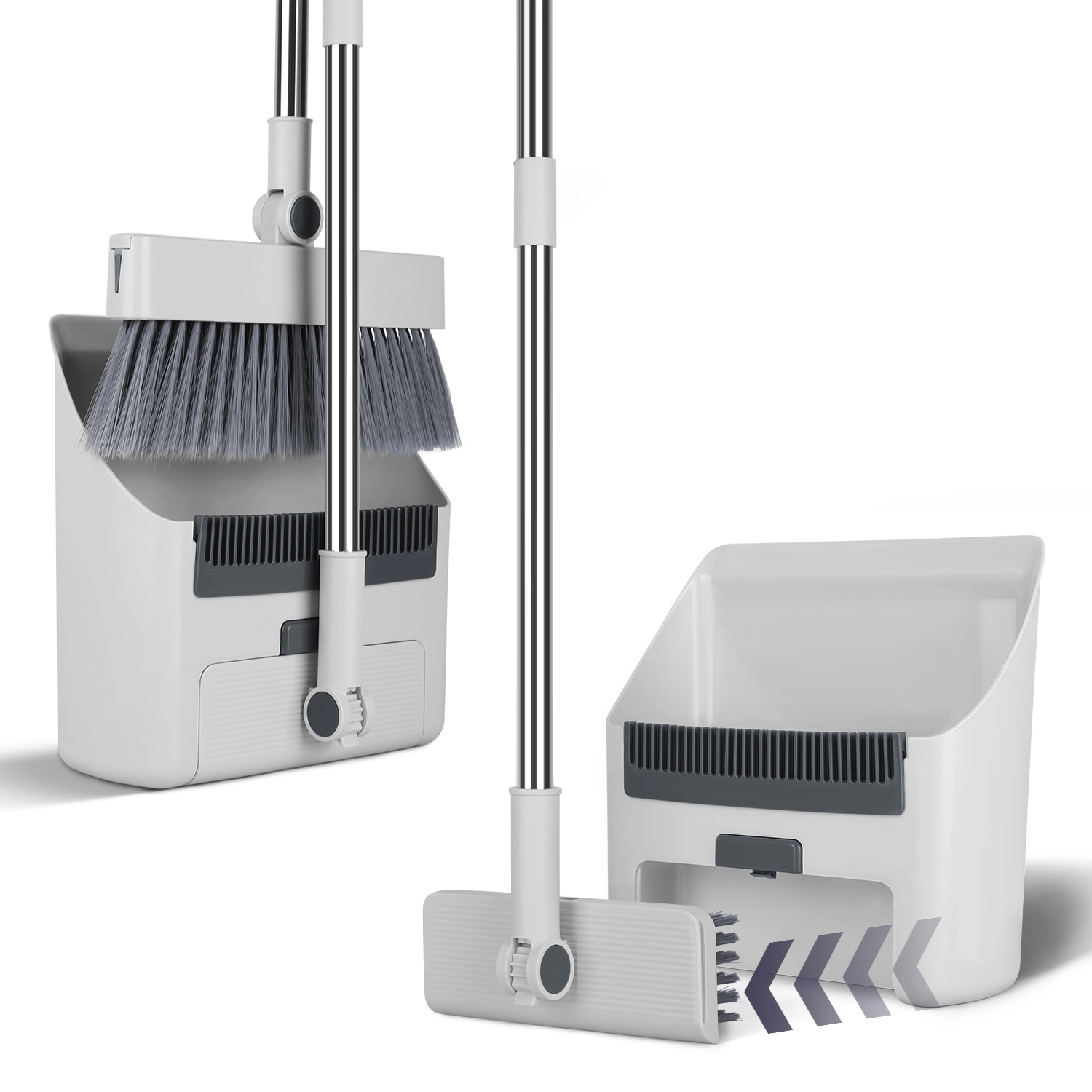 GBruno 4-in-1 Broom And Dustpan Combo Set