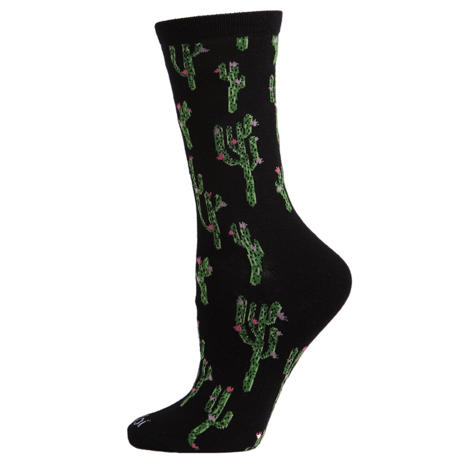 MeMoi Cactus Bamboo Blend Crew Socks