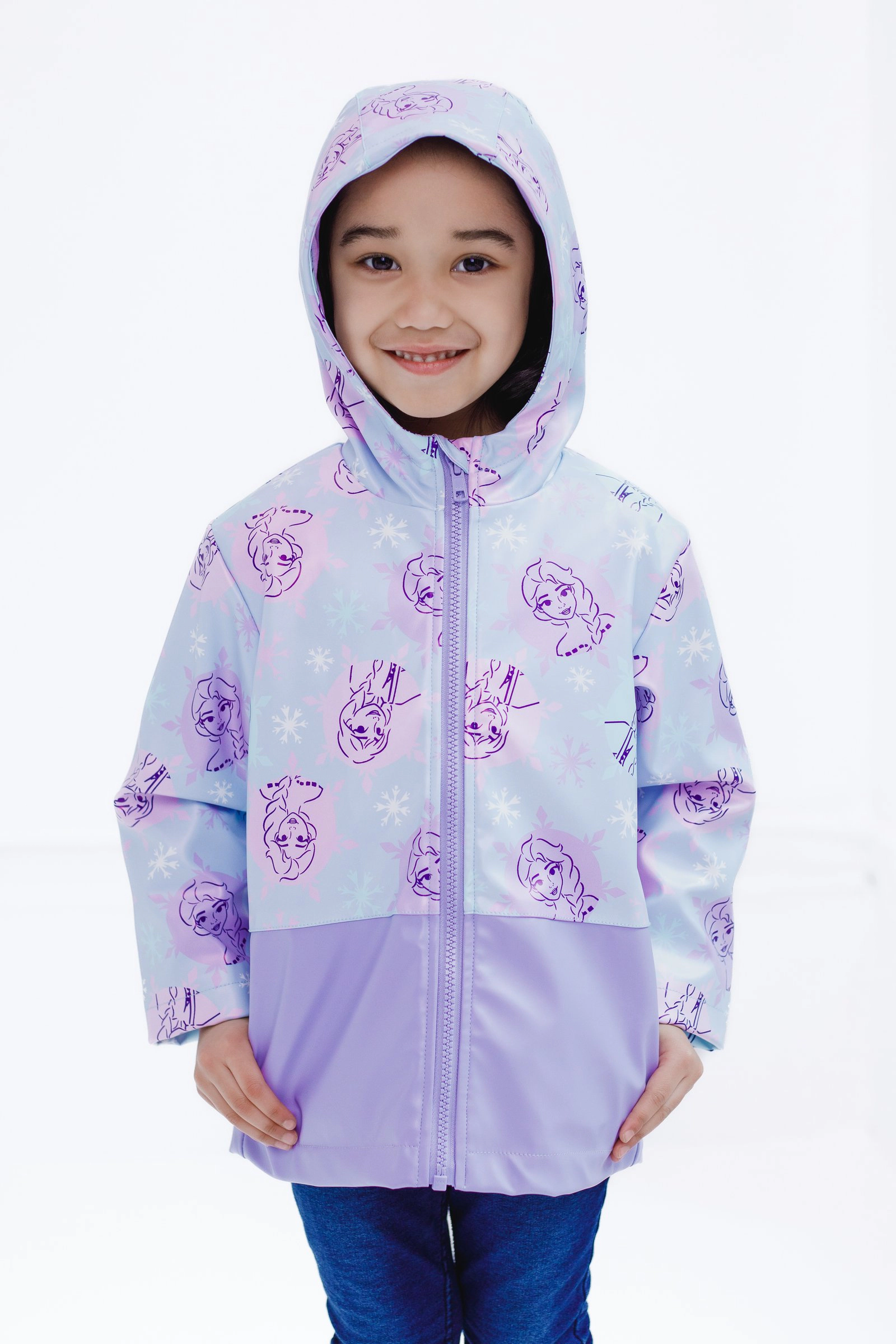 Disney Frozen Girls' Hooded Rain Jacket
