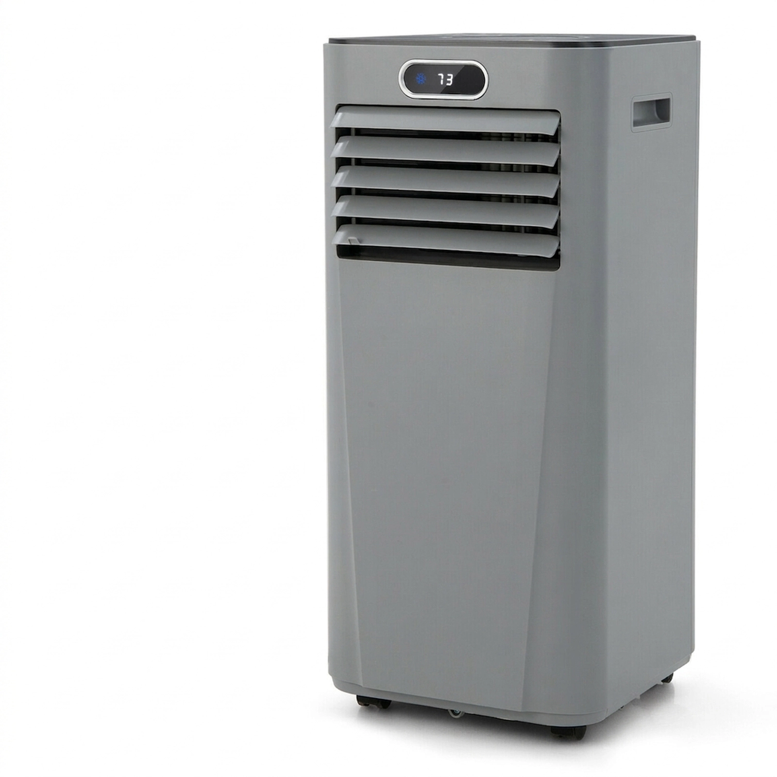 SUGIFT Gray 8000-BTU 3-in-1 Portable Air Conditioner with Dehumidifier and Remote 13-in W 13-in D 27.5-in H