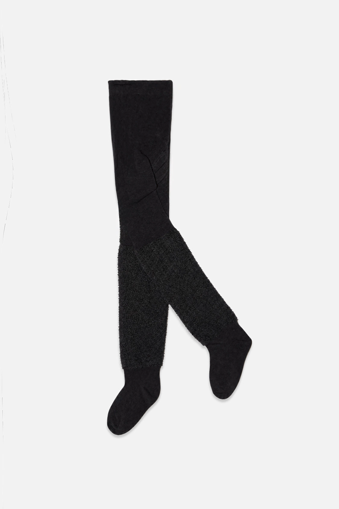 Deux par Deux Girls Knit Fur-Textured Tights