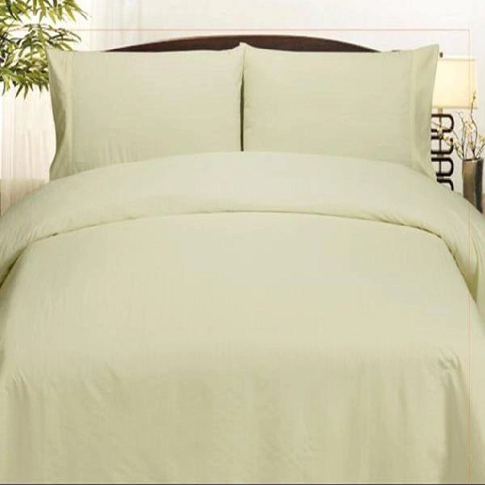 Plazatex Embossed Dobby Stripe 90GSM Microfiber Sheet Set - Queen 60"x80", Ivory