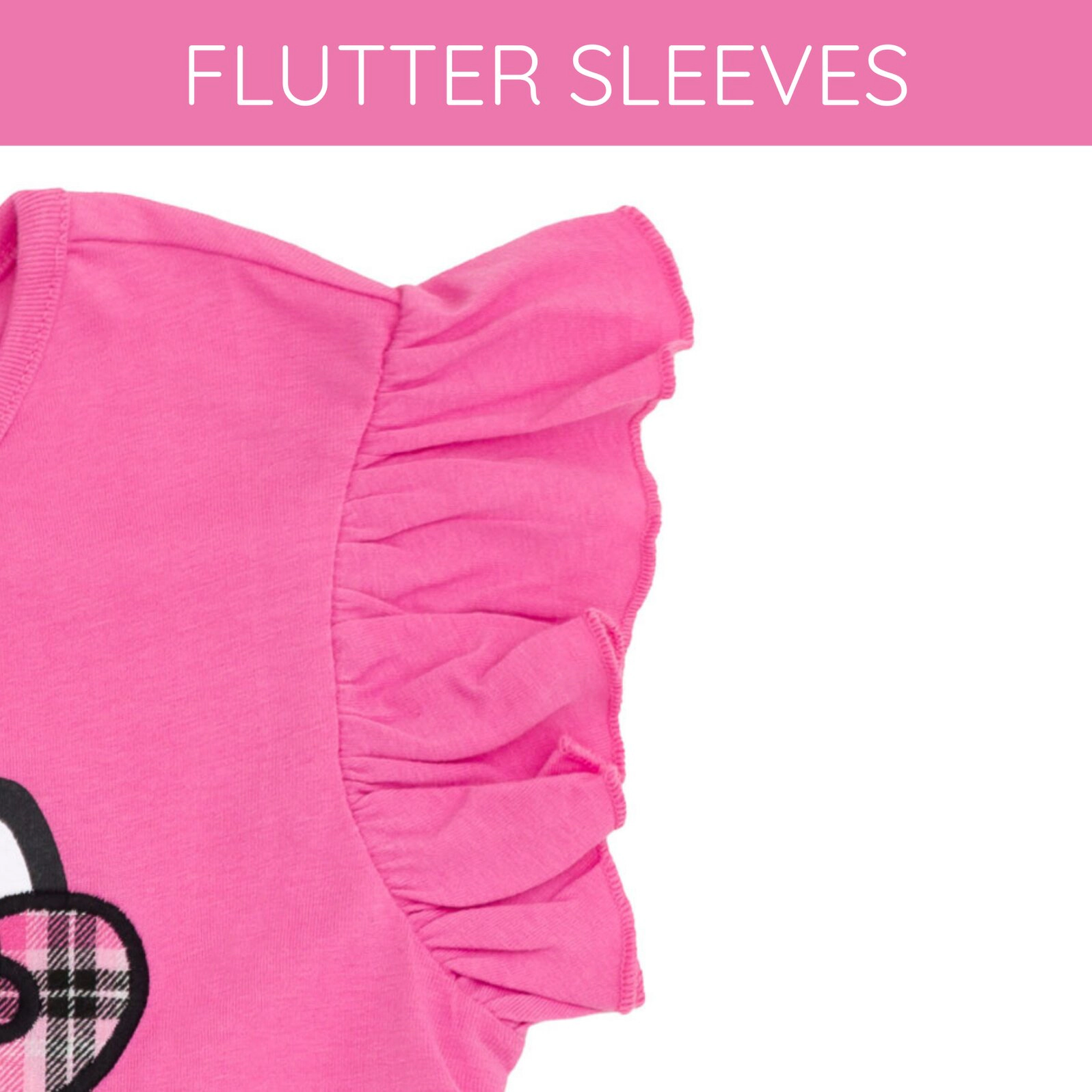 Hello Kitty Girls' 2-Piece Tee and Plaid Skirt Set