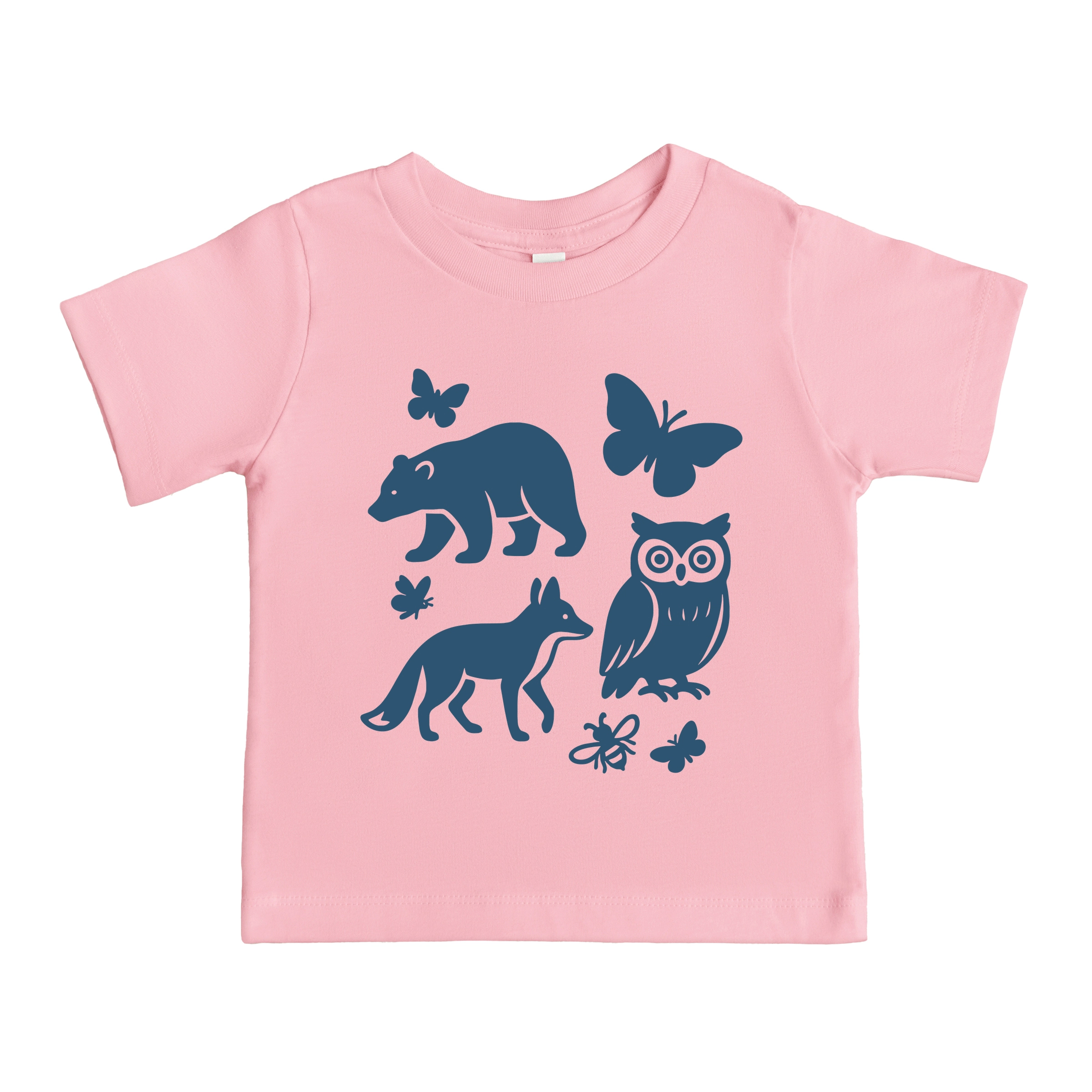 The Juniper Shop - Toddler Short Sleeve Graphic T-Shirt Woodsy Animals