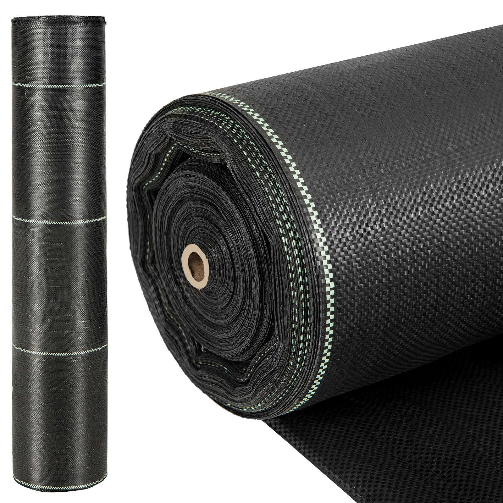 SUGIFT Woven PP Weed Barrier Landscape Fabric Roll for Garden Beds and Pathways 6.5 x 330-in Black