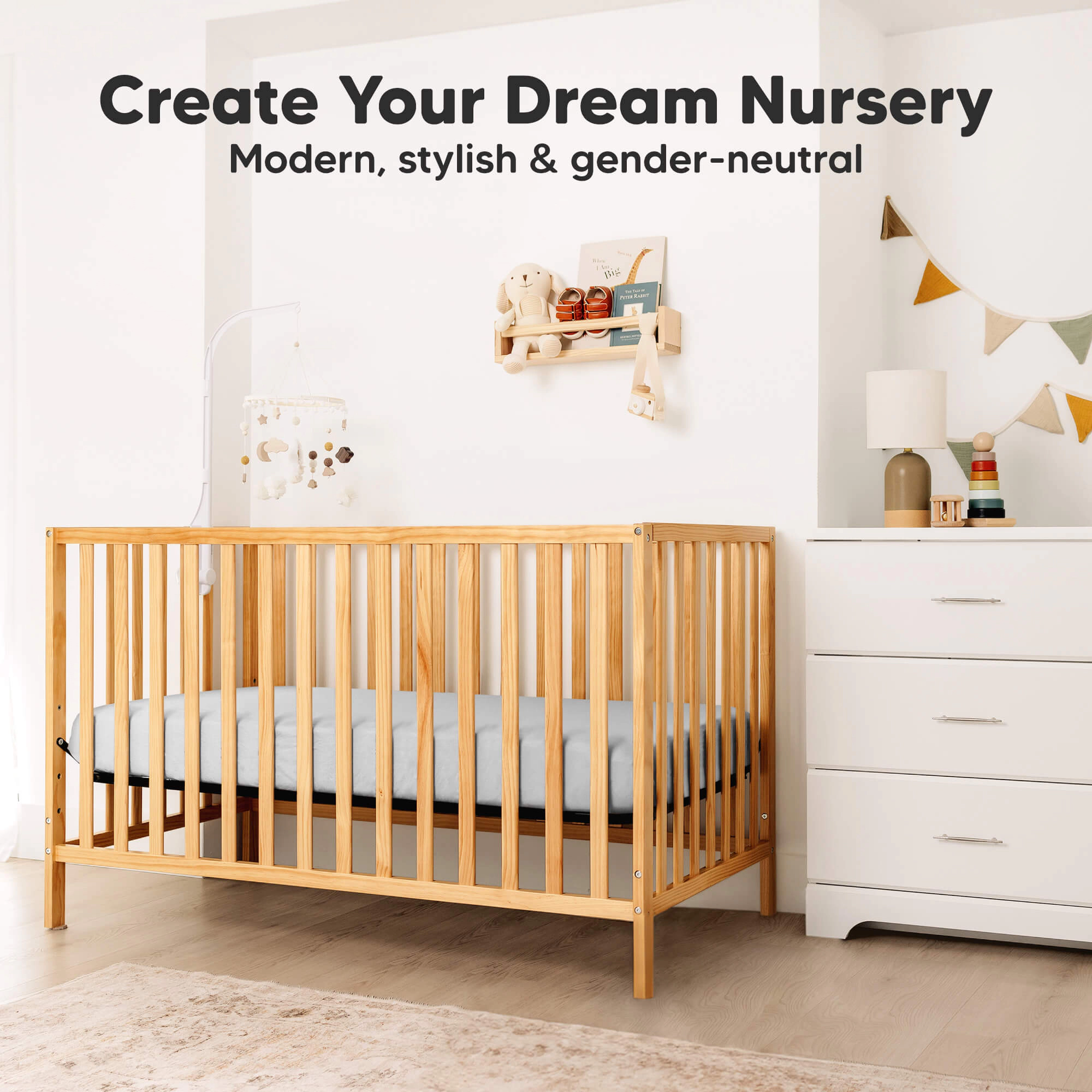 KeaBabies 2-Pack Aereo Fitted Crib Sheets