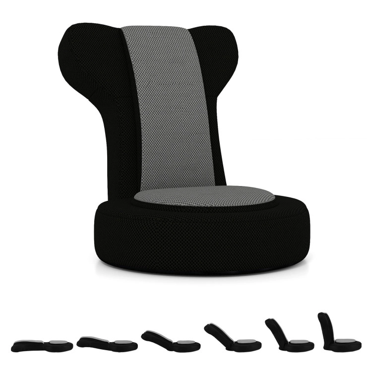 Hivvago Floor Comfy Gaming Leisure Chair With Adjustable Headrest And Backrest