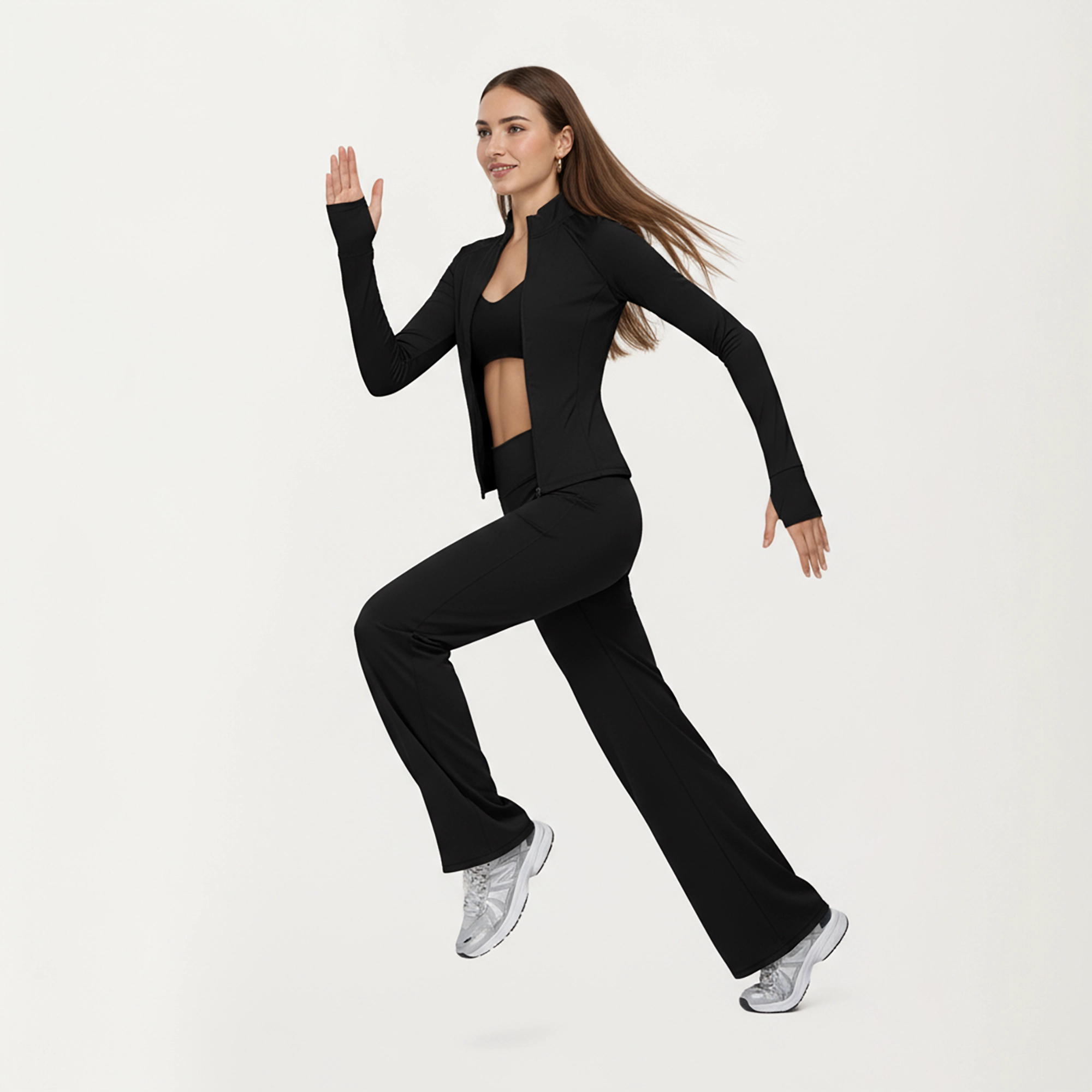 Anna-Kaci Women's High-Waist Flare Yoga Pants with Stretch Fabric and Smooth Compression Fit