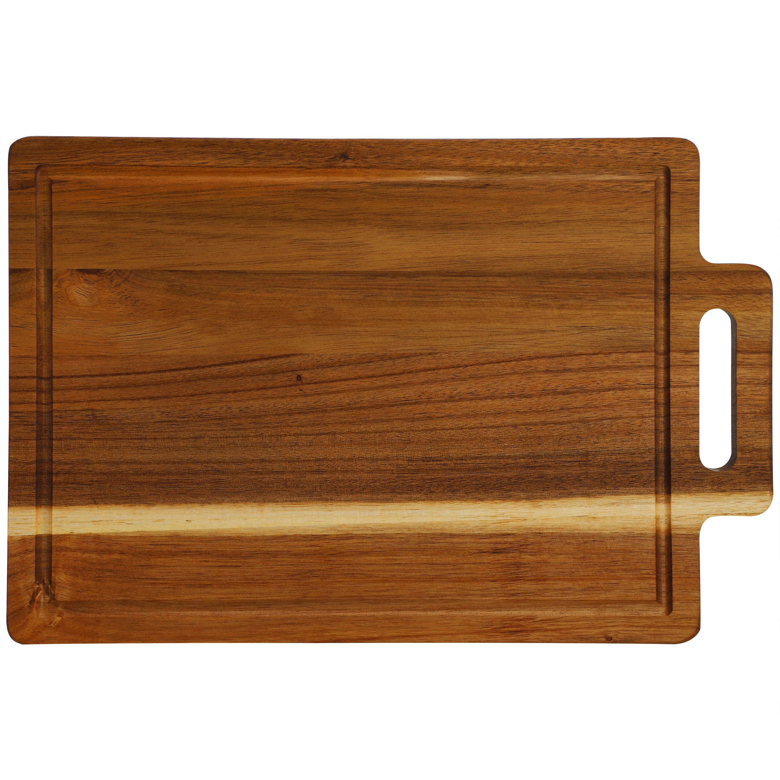 MegaChef 16.5 x 11 Inch Acacia Wood Rectangle Serving Board with Handle