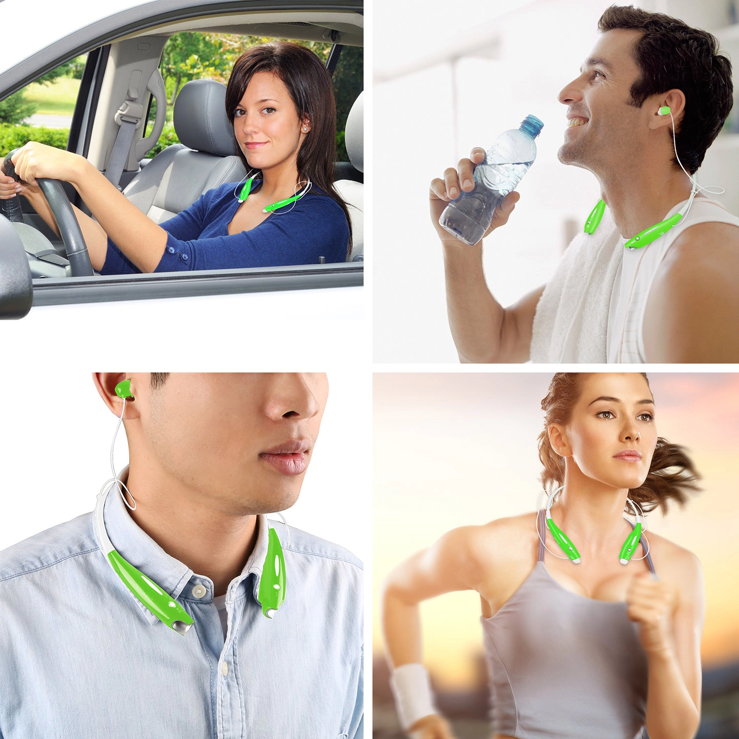 GBruno Wireless Neckband Bluetooth Headphones