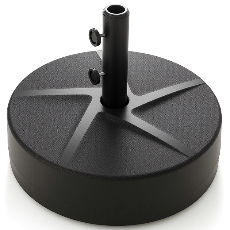 Hivvago Patio Umbrella Base 88Lbs Capacity Water And Sand Fillable Market Table Umbrella Stand