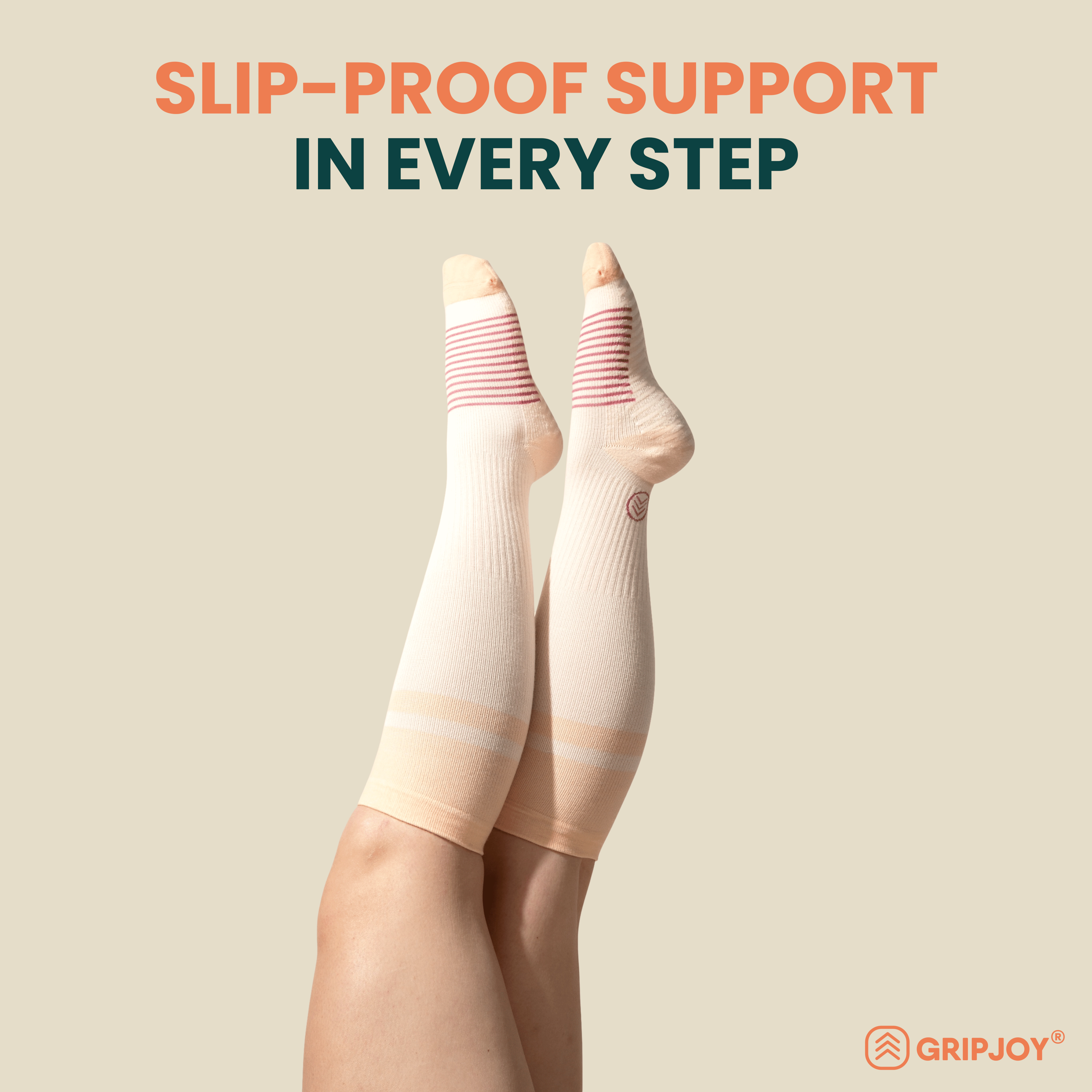 Gripjoy Men's Compression Socks with Grips