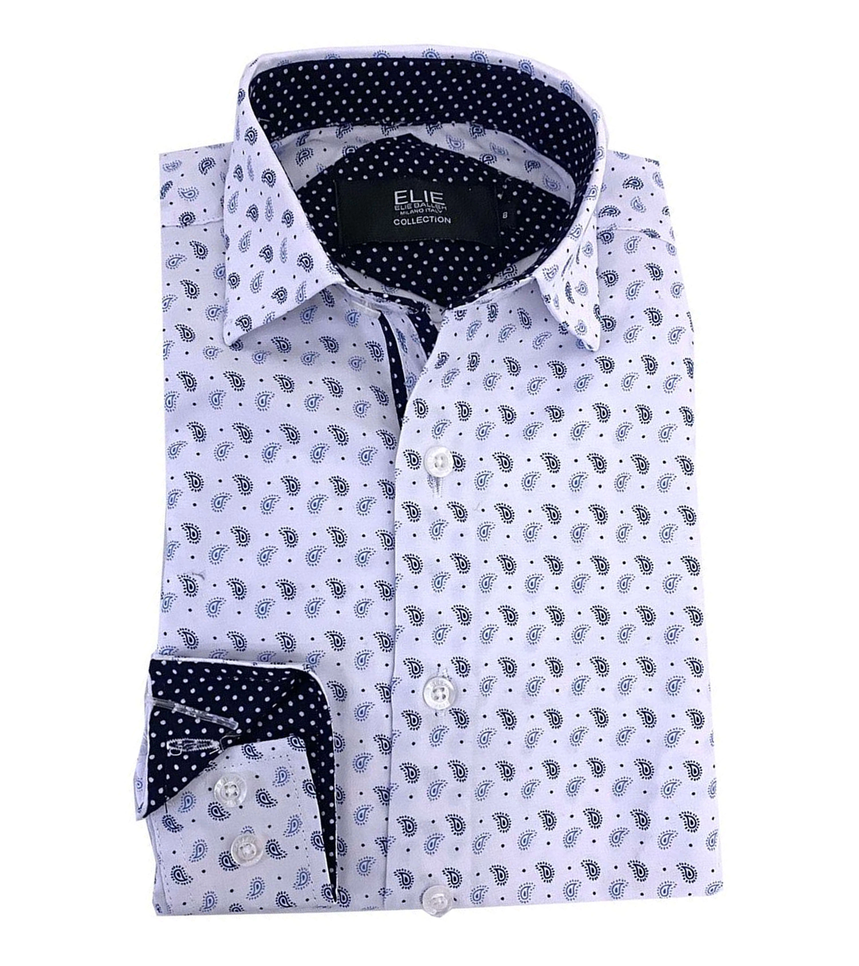 Elie Balleh Boys Slim Fit Button-Down Shirt