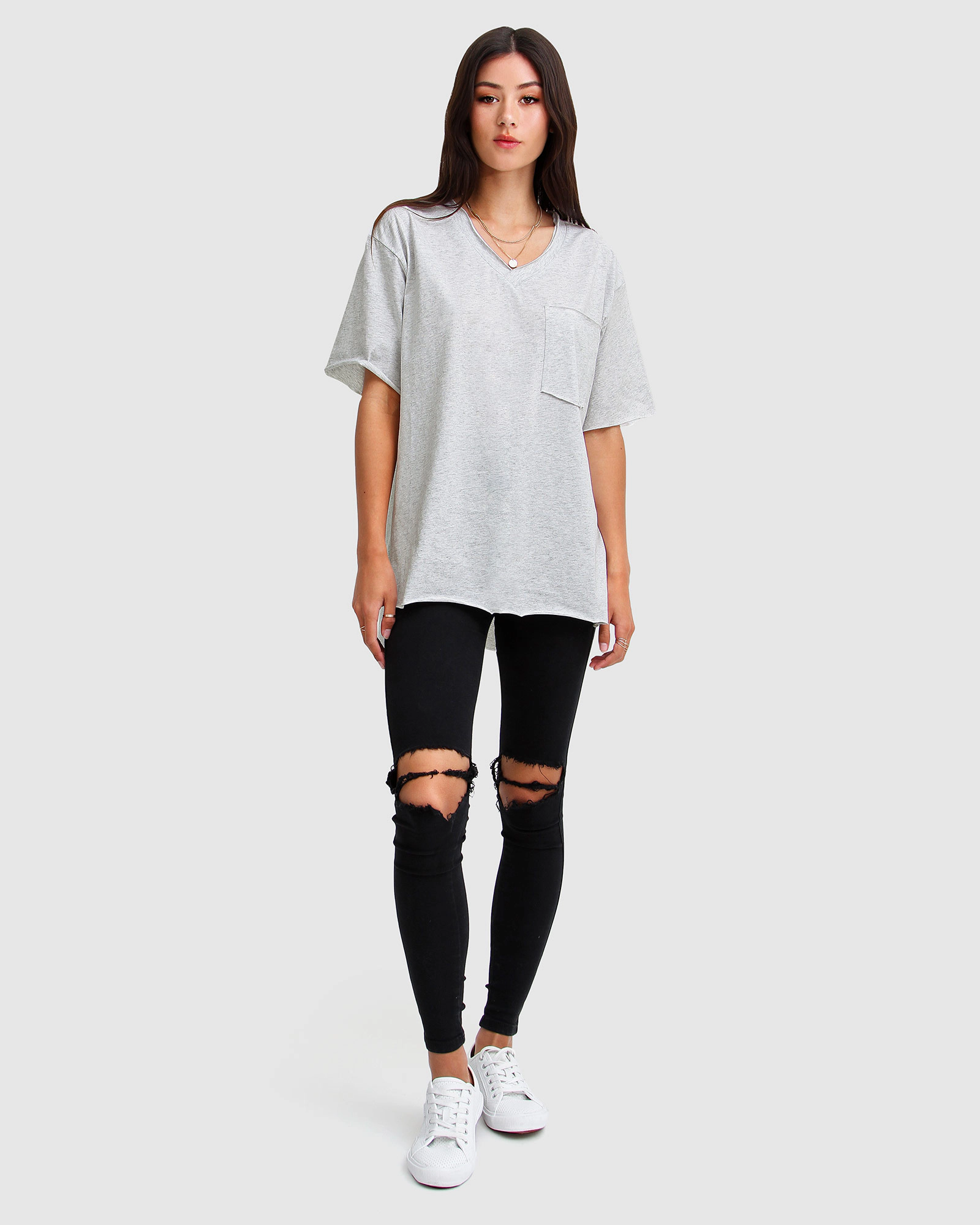 Belle & Bloom Womens Brave Soul Oversized T-Shirt
