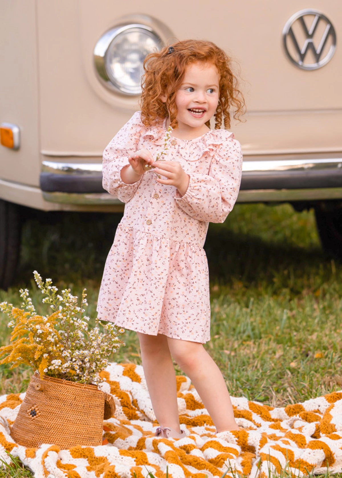 Graceful Blooms Crepe Chiffon Dress