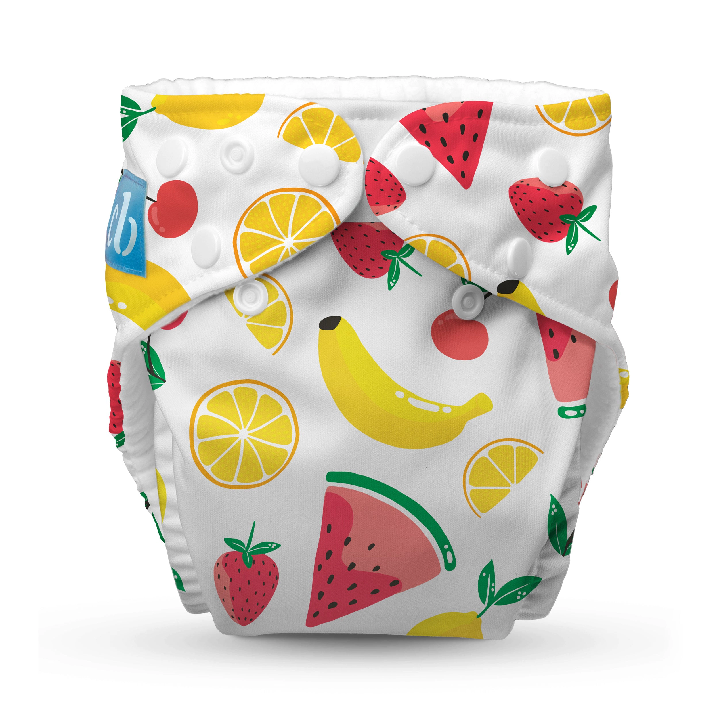Charlie Banana One-Size Reusable Cloth Diaper with Fleece - Banana Fiesta (Pack of 1)