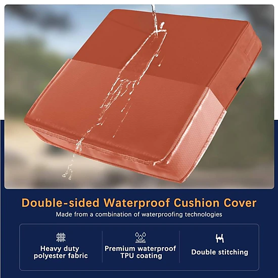 Radiant Essence Unisex Waterproof Patio Seat Cushion
