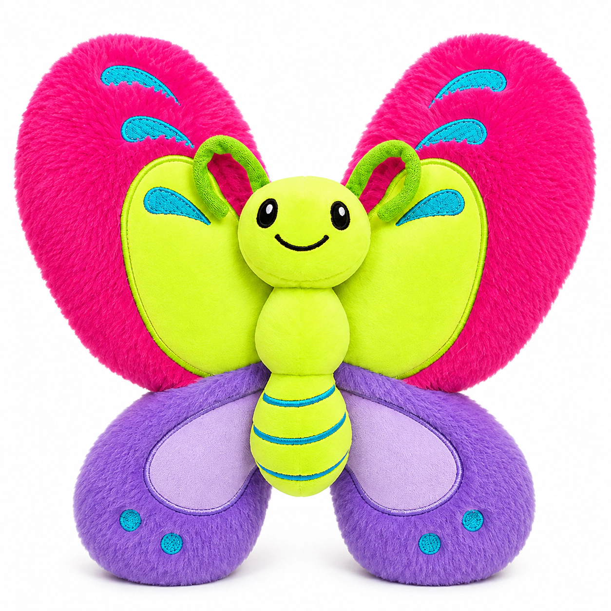 Auswella Plush Flutter into Fun with Our Pink and Purple Butterfly Plush Animal