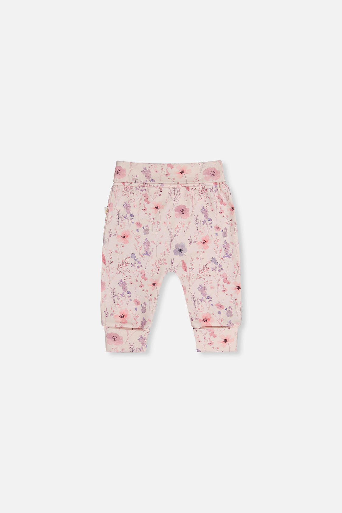 Deux par Girls Organic Cotton Evolutive Pants with Printed Flowers