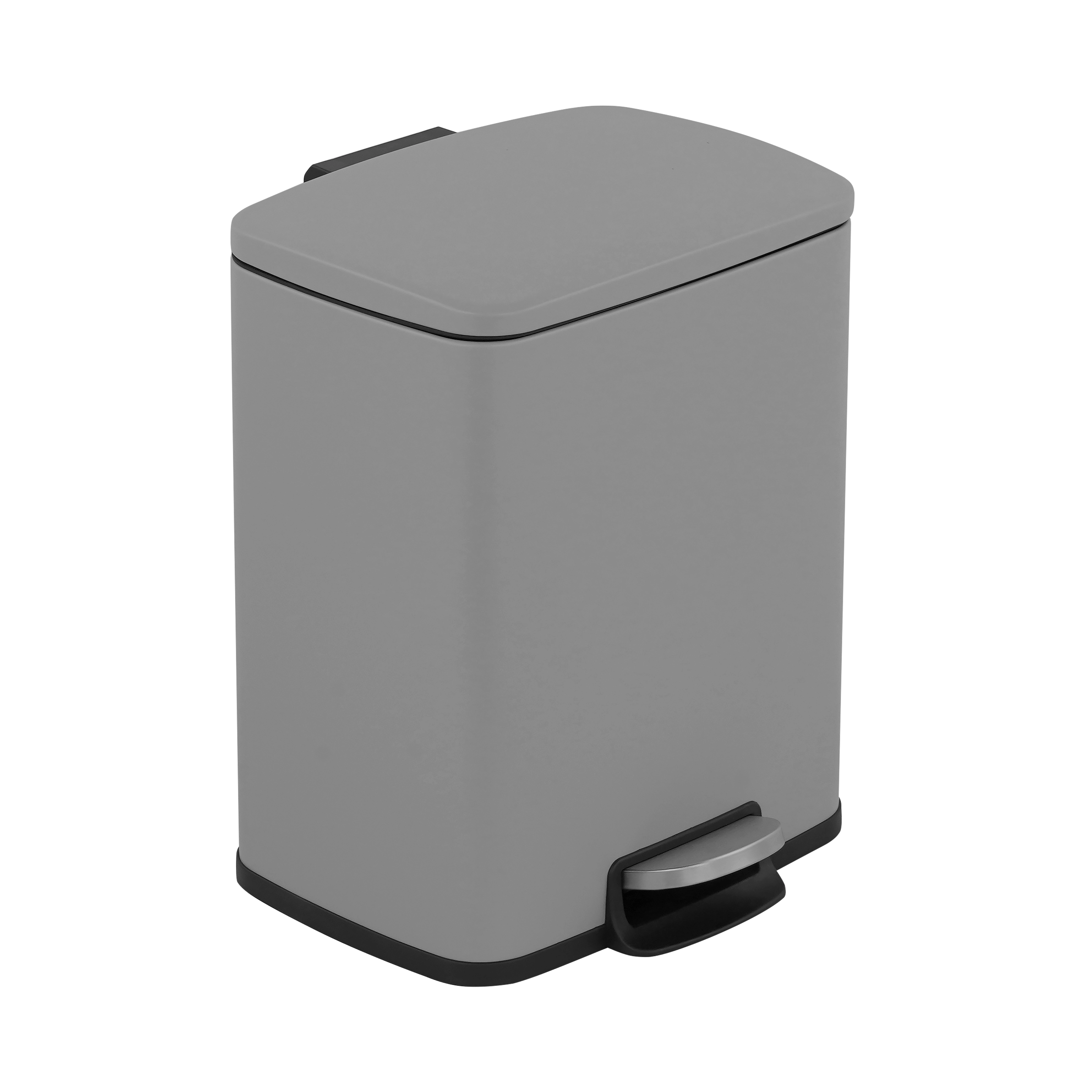 Innovaze Gal./ Liter Rectangular Stainless-Steel-Made Matt Step-on Trash Can for Kitchen