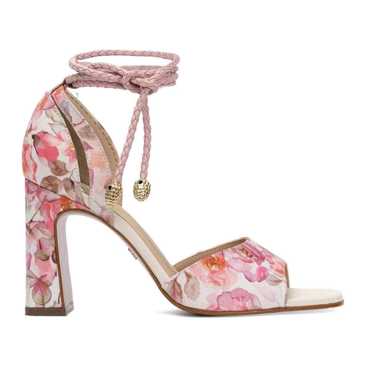 Andrea Womens High Heel Sandals With Rope Ankle Strap