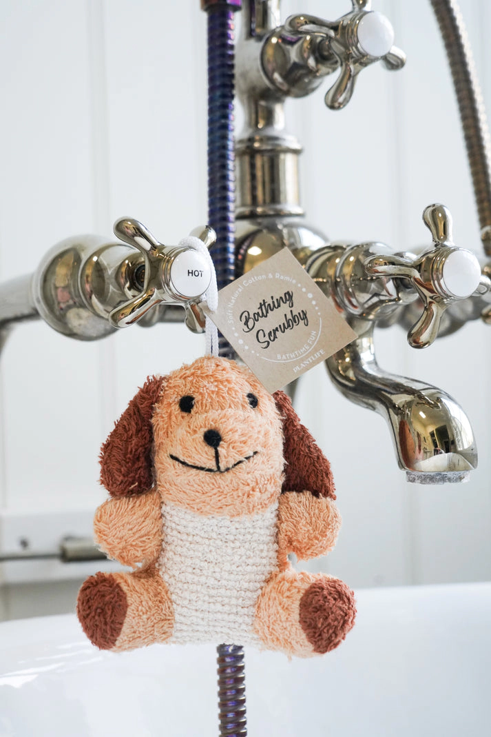 Plantlife Puppy Ramie Bath Scrubby